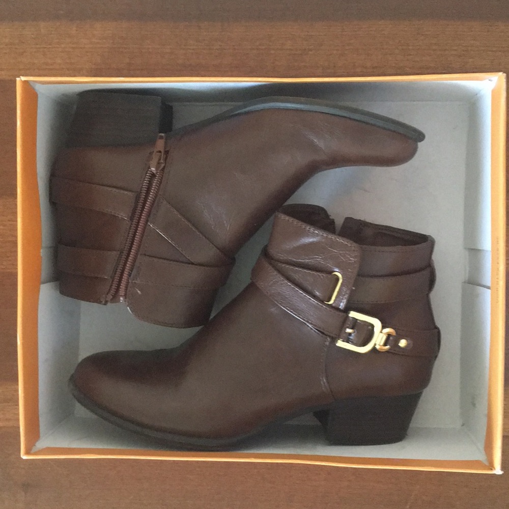 Brown Unisa Ankle Booties